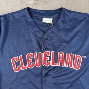 Bo Naylor #23 Cleveland Guardians Jersey XL Navy Match-Up Button Front Promo MLB